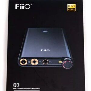FiiO Q3 Headphone Amp - High Resolution DAC DSD64-512, THX, 32BIT/768kHz